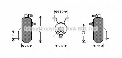 AVA QUALITY COOLING fdd342 -  Осушитель, кондиционер